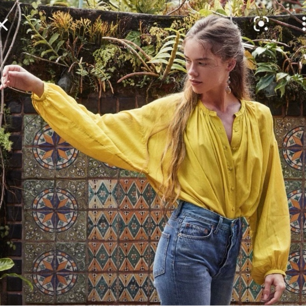 New Listing: DOEN oversized button down blouse